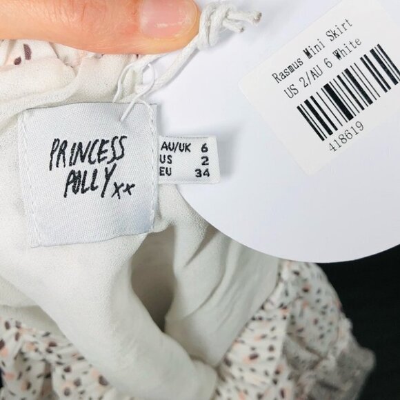 PRINCESS Polly Polka Dot Tiered  Rasmus‎ Mini Skirt Size 2 NWT - Picture 4 of 5